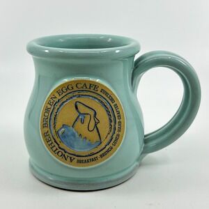 Deneen Pottery Another Broken Egg Cafe 2021 Handmade Robins Egg Blue Coffee Mug